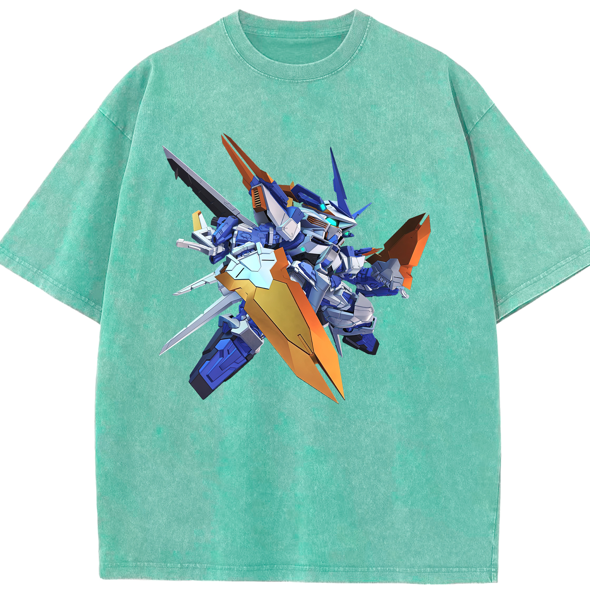 （画像用） 機動戦士ガンダム Mobile Suit Gundam 綿100% ヴィンテージ風 半袖Tシャツ（フロントプリント）
